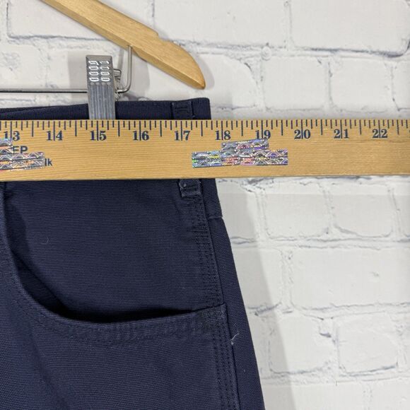 Carhartt Flame Resistant Jeans Men 34X32 Navy Blue Loose Fit Denim Carpenter - Picture 5 of 16